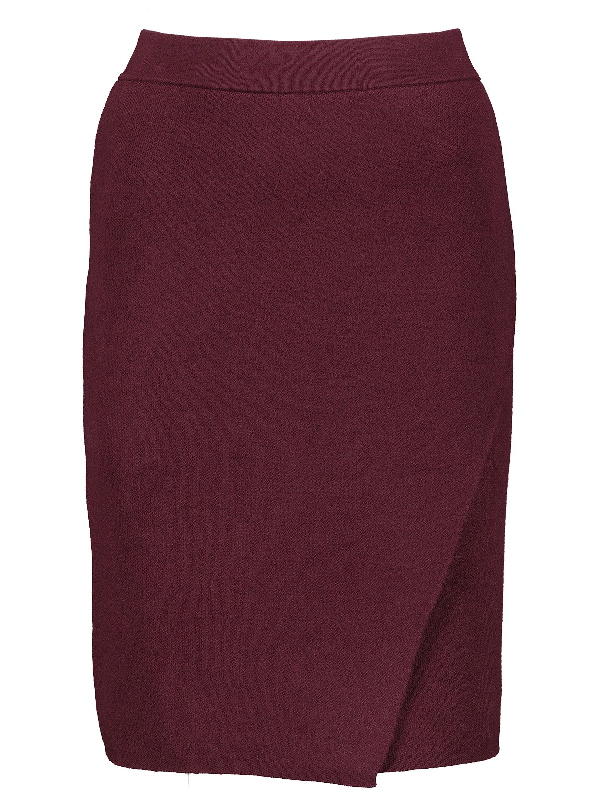 SKU: PETITE BERRY KNIT WRAP PENCIL:Berry Red:24 - Image 3 thumbnail